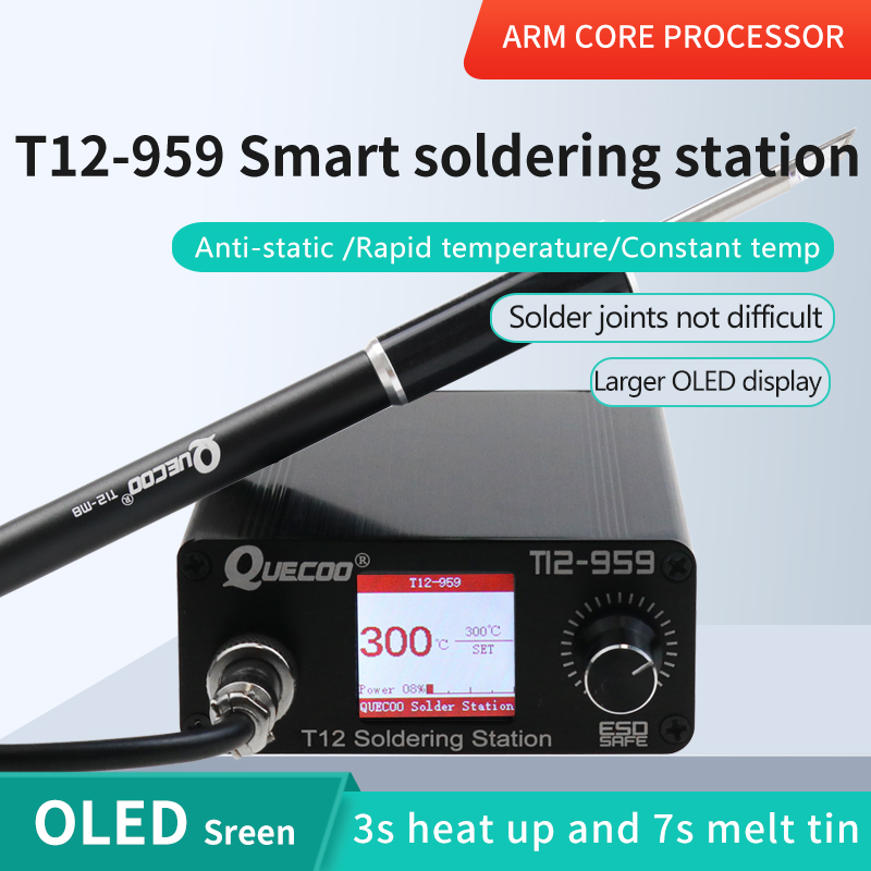 Soldering Station T12 Oled - T12-959 V5.1 Soldeerstation Elektronische Soldeerbout OLED