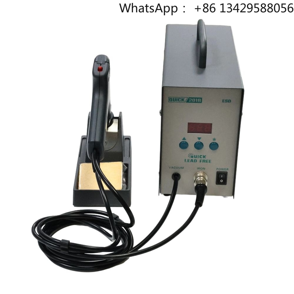 Desoldering Gun Vacuum Electric - Quick 201B Nieuw Ontsoldeerpistool met 600mmHg