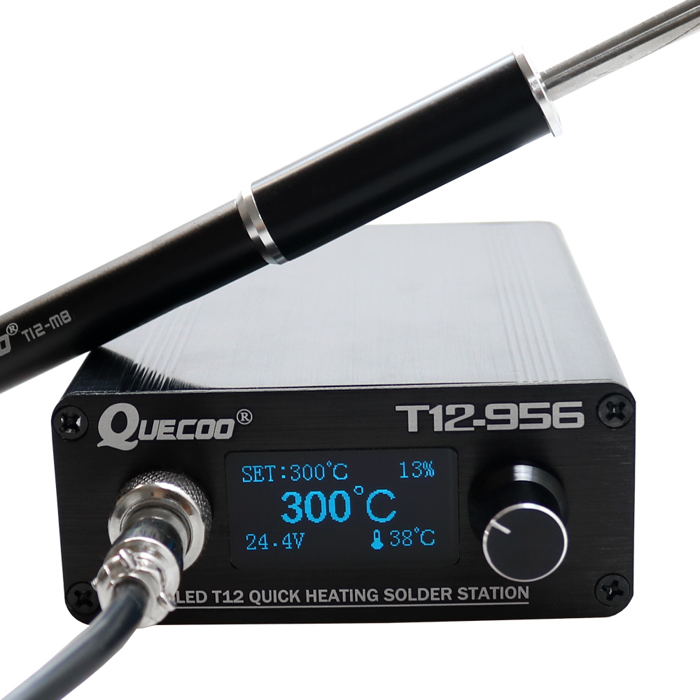 Soldering Station T12 Oled - QUECOO T12-956 Soldeer digitaal station Elektronische