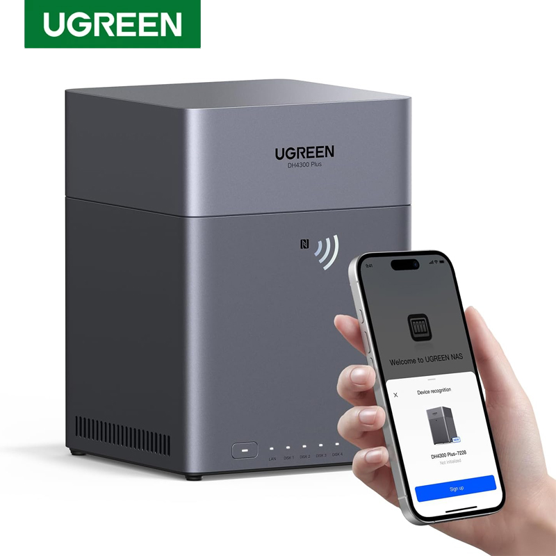 Khadas Vim4 8Gb - UGREEN NAS DH4300 Plus 4-bay desktop