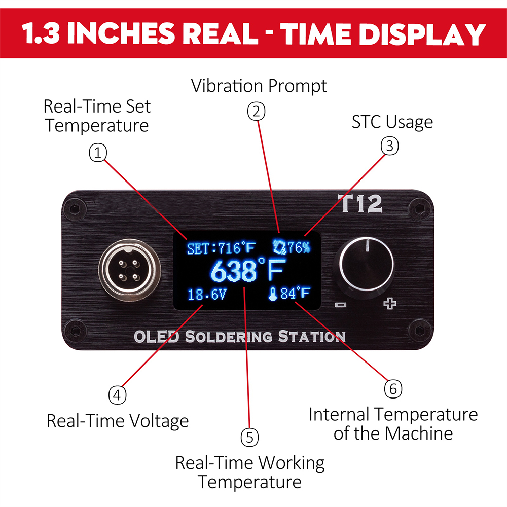 OLED T12 Soldeerbout Station V - Soldering Station T12 Oled recensie en prijs