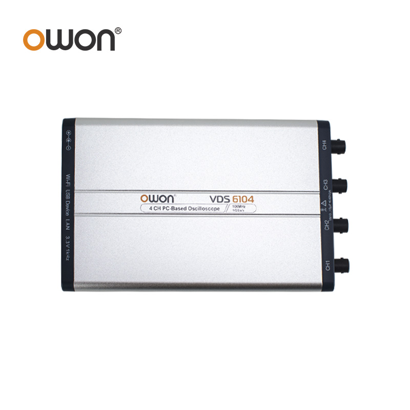 OWON VDS6074 VDS6104 Virtuele  - Digital Storage Oscilloscope 100Mhz 4Ch recensie en prijs