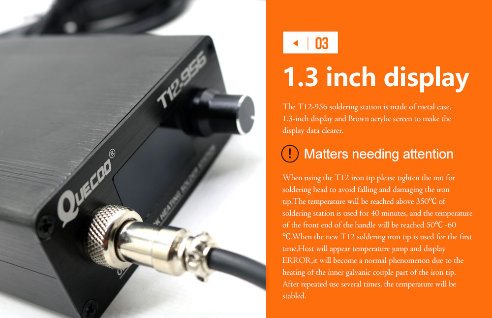 QUECOO T12-956 Soldeer digitaa - Soldering Station T12 Oled recensie en prijs