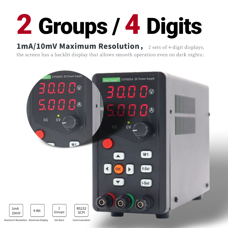 Etp6005a Hoge Efficiëntie Eenk - Programmable Dc Power Supply 60V 5A recensie en prijs