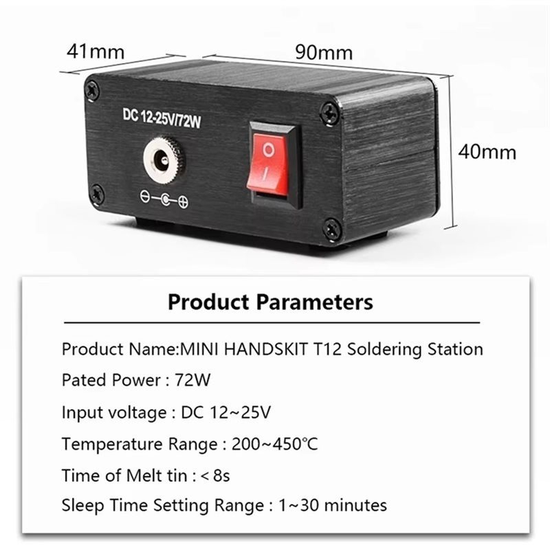 B03C-T12 Digitaal soldeerstati - Soldering Station T12 Oled recensie en prijs